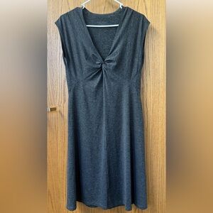 Patagonia Bandha Sleeveless Gray Knotted Front Dress Medium Very Soft